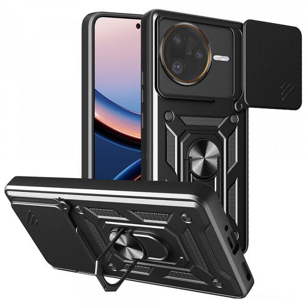 Husa pentru Xiaomi Poco F7 Ultra, Techsuit, CamShield, Neagra