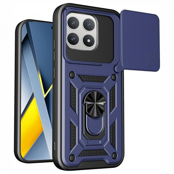 Husa pentru Xiaomi Poco F8 Pro, Techsuit, CamShield, Albastra