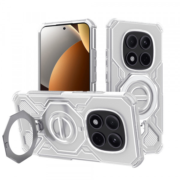 Husa pentru Xiaomi Poco M8 Pro / Redmi Note 15 Pro+ 5G, Techsuit, Carbon Shield Pro, Alba