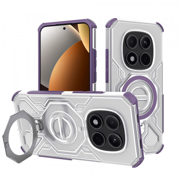 Husa pentru Xiaomi Poco M8 Pro / Redmi Note 15 Pro+ 5G, Techsuit, Carbon Shield Pro, Mov