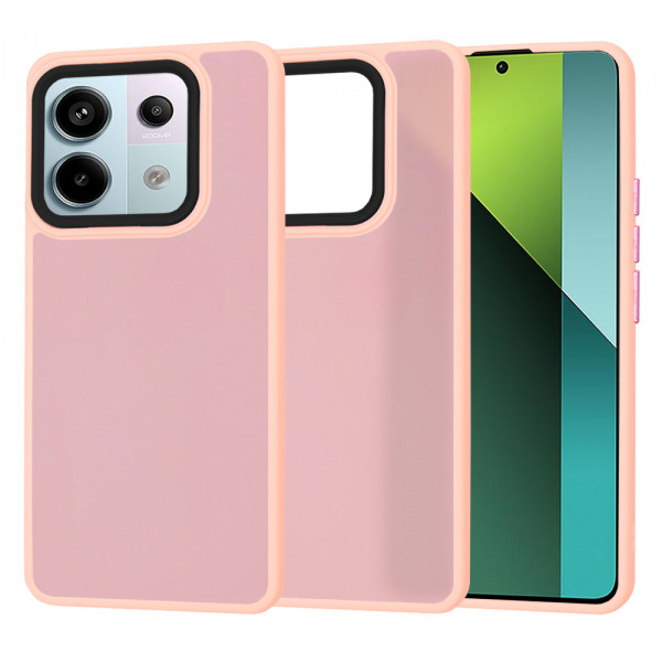 Husa pentru Xiaomi Poco X6 / Note 13 Pro 5G, Techsuit, HaloFrost, Roz