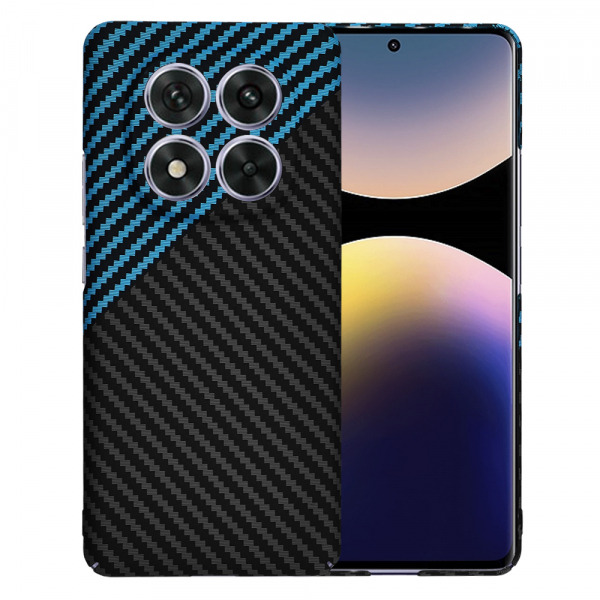 Husa pentru Xiaomi Poco X7 / Note 14 Pro 5G, Techsuit, Carbonite FiberShell, Neagra Bleu