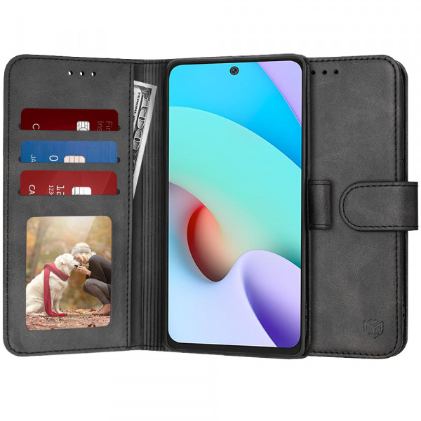 Husa pentru Xiaomi Redmi 10 2022 / 10 (2021), Techsuit, Diary Book, Neagra