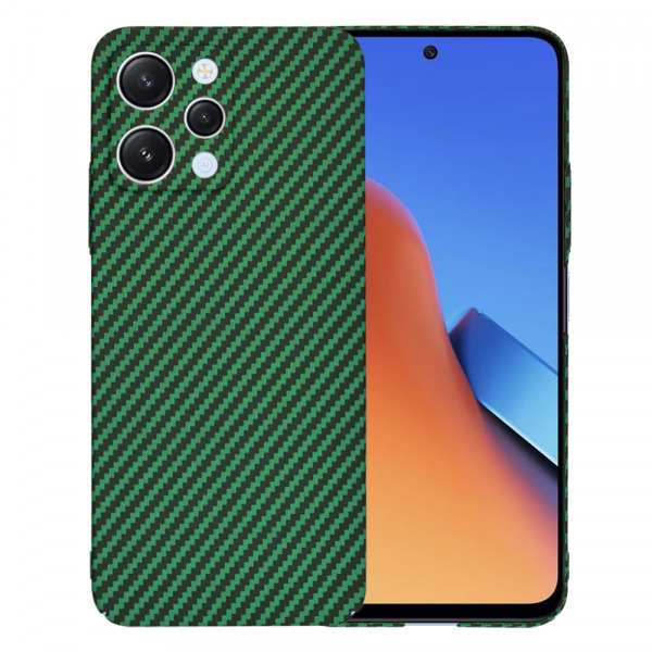 Husa pentru Xiaomi Redmi 12 5G / 12, Techsuit, Carbonite FiberShell, Verde