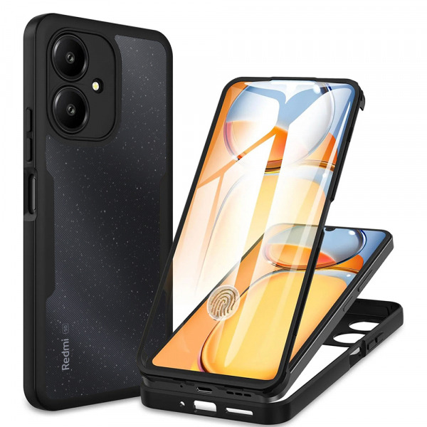 Husa pentru Xiaomi Redmi 13C 5G, Techsuit, ColorVerse 360, Neagra