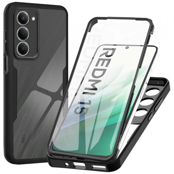 Husa pentru Xiaomi Redmi 15 5G / 15 4G, Techsuit, ColorVerse 360, Neagra