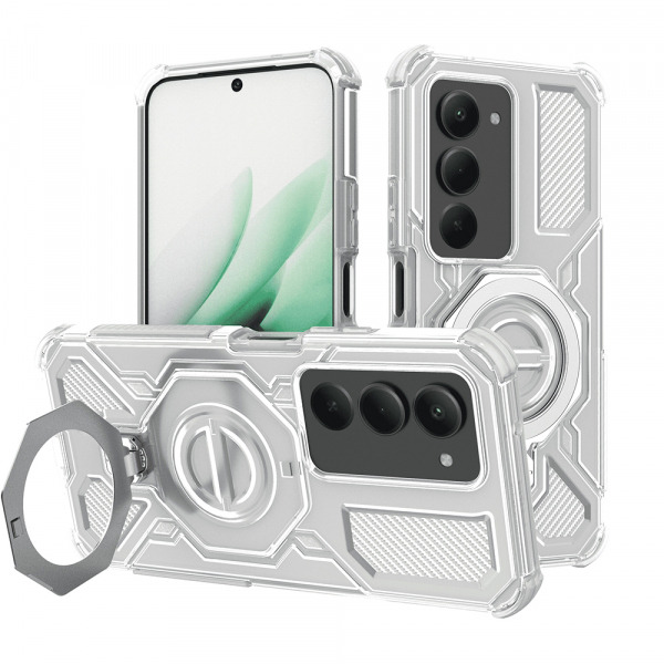 Husa pentru Xiaomi Redmi 15 5G / 15 4G, Techsuit, Carbon Shield Pro, Alba