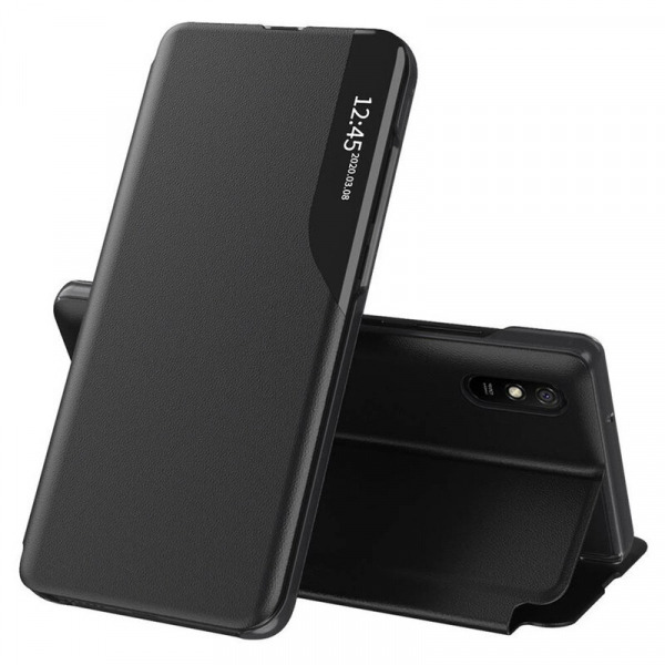Husa pentru Xiaomi Redmi 9AT / 9A, Techsuit, eFold, Neagra