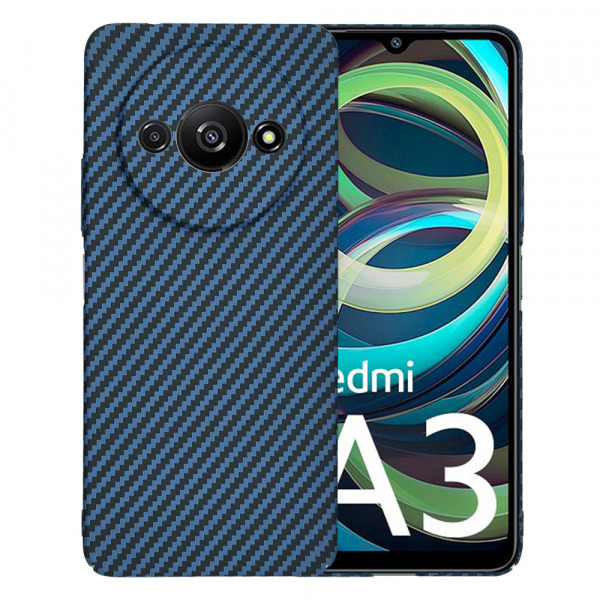 Husa pentru Xiaomi Redmi A3x / A3, Techsuit, Carbonite FiberShell, Turcoaz