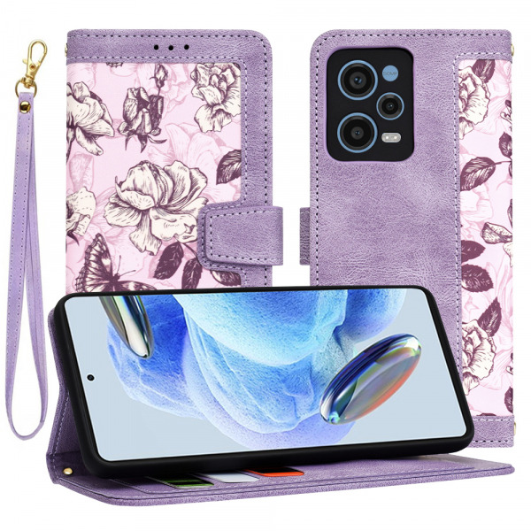 Husa pentru Xiaomi Redmi Note 12 Pro 5G, Techsuit, FlipCraft, Mov