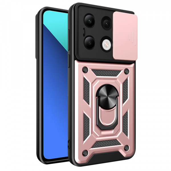 Husa pentru Xiaomi Redmi Note 13 4G, Techsuit, CamShield, Roz