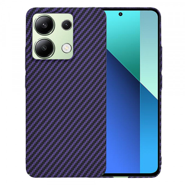 Husa pentru Xiaomi Redmi Note 13 4G, Techsuit, Carbonite FiberShell, Mov