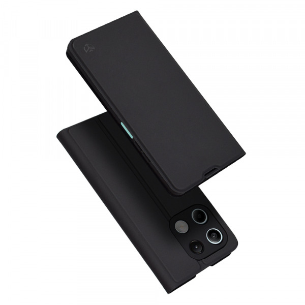 Husa pentru Xiaomi Redmi Note 13 5G, Techsuit, Magskin Book, Neagra