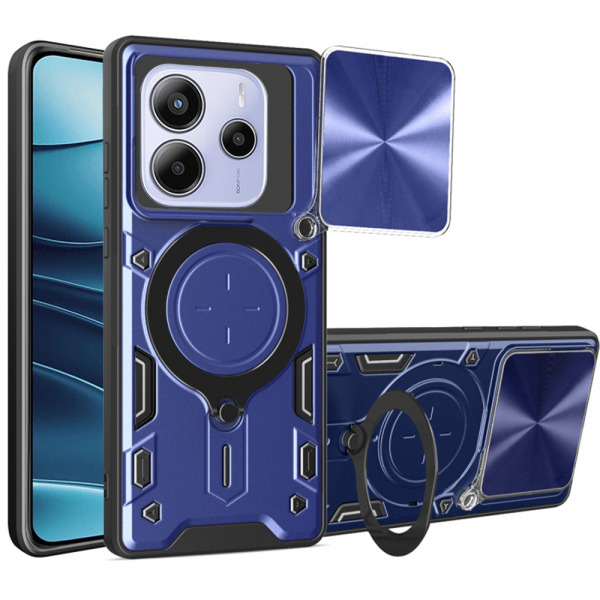 Husa pentru Xiaomi Redmi Note 14 5G, Techsuit, CamGuard Pro, Albastra