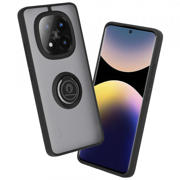 Husa pentru Xiaomi Redmi Note 14 Pro+ 5G, Techsuit, Glinth, Neagra