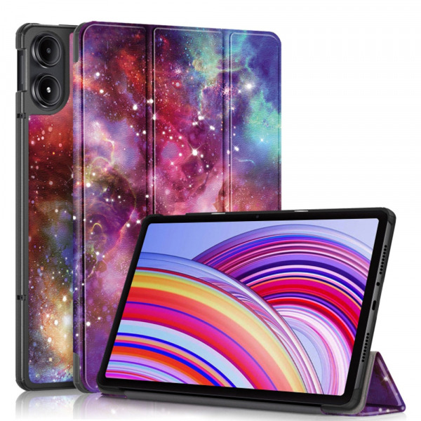 Husa pentru Xiaomi Redmi Pad Pro / Pad / Pad Pro 5G, Techsuit, FoldPro Galaxy, Multicolor
