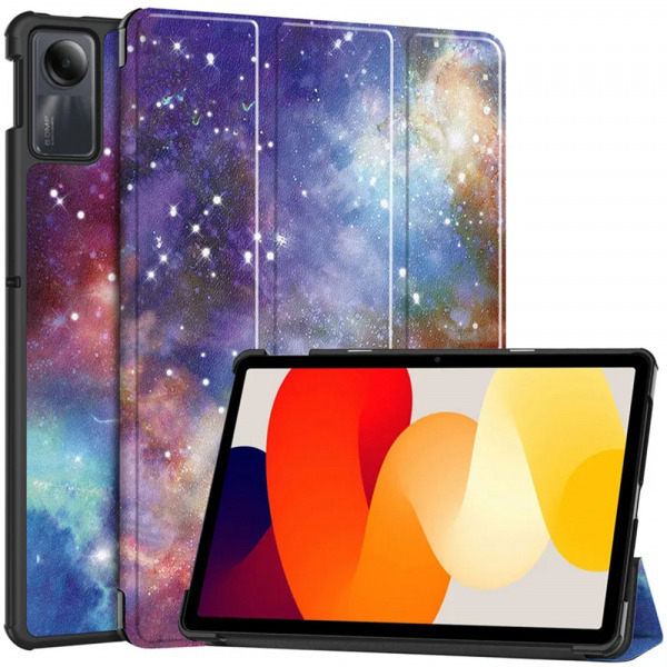 Husa pentru Xiaomi Redmi Pad SE, Techsuit, FoldPro Galaxy, Multicolor