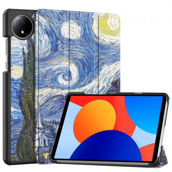 Husa pentru Xiaomi Redmi Pad SE 8.7, Techsuit, FoldPro Starry Night, Multicolor