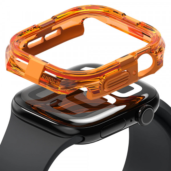 Husa Ringke Fusion pentru Apple Watch Series 10 / 11 42mm, Portocalie