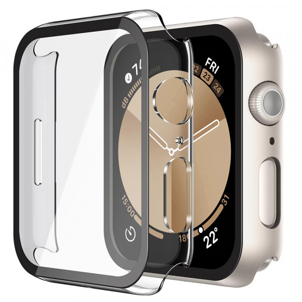 Husa Techsuit Defense360 Pro pentru Apple Watch 44mm Series, Transparenta