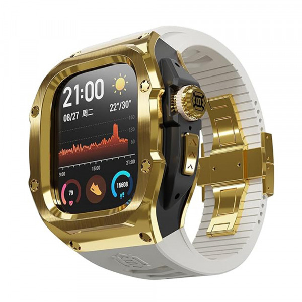 Husa Waterproof ShellBox pentru Apple Watch Ultra Series, Aurie