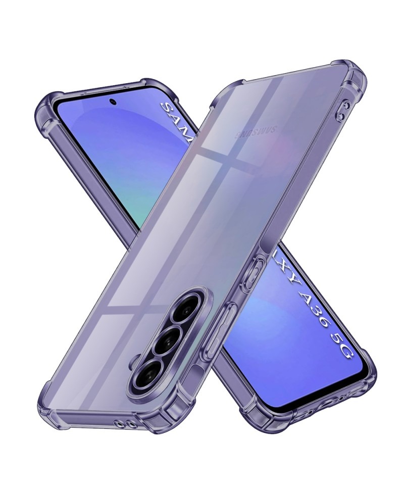 HusaTechsuit Clear Silicone Samsung Galaxy A36 5G, A56 5G Clear SparkleSKIN