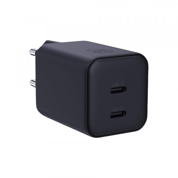 Incarcator Retea 3MK Hyper, 45W, 2 x USB-C, Negru