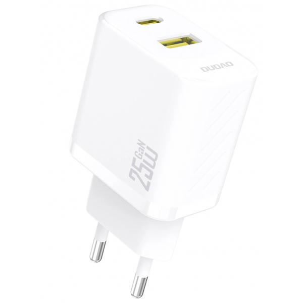 Incarcator Retea Dudao A26T, 25W, 3A, 1 x USB-A - 1 x USB-C, Alb