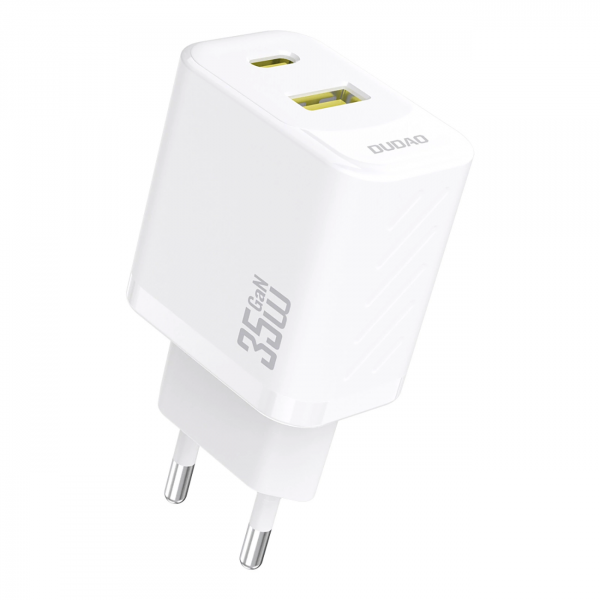 Incarcator Retea Dudao A27 Max, 35W, 1 x USB-A - 1 x USB-C, Alb