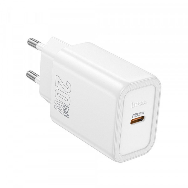 Incarcator Retea HOCO N60, 20W, 3A, 1 x USB-C, Alb
