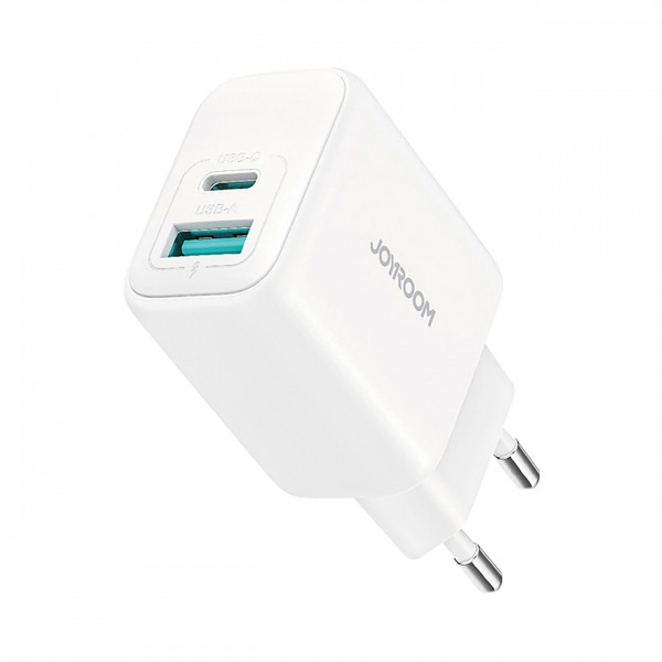 Incarcator Retea Joyroom JR-TCF21, 20W, 3A, 1 x USB-A - 1 x USB-C, Alb