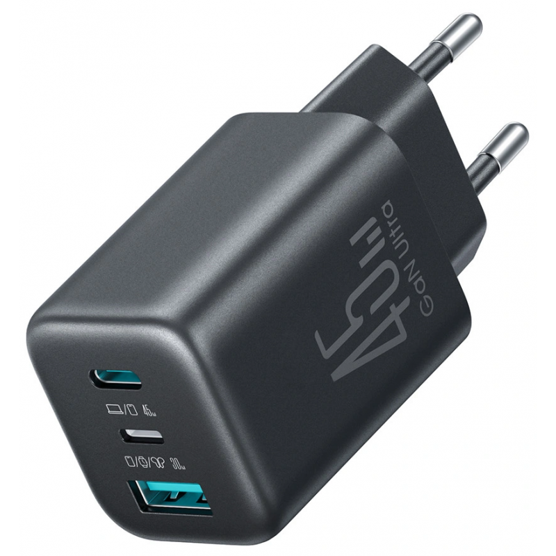 Incarcator Retea Joyroom JR-TO1, 45W, 3A, 1 x Lightning - 1 x USB-A - 1 x USB-C, Negru