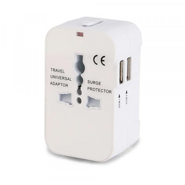 Incarcator Retea Techsuit HHT202 Travel, 10W, 2A, 2 x USB-A, Alb