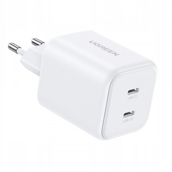 Incarcator Retea UGREEN X526 (65154), 45W, 3A, 2 x USB-C, Alb