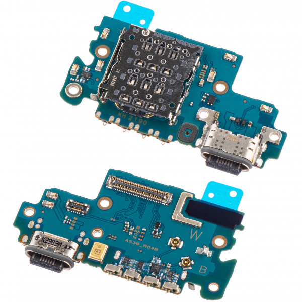 Placa cu Conector Incarcare - Microfon - Modul Cititor SIM Samsung Galaxy A53 5G A536, Service Pack GH59-15556A