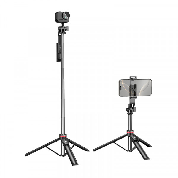 Selfie Stick Bluetooth Borofone BY15 Throne, 4.5inch - 7inch, Negru