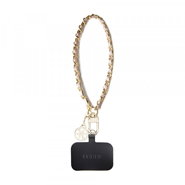 Snur Telefon Guess Saffiano 4G Charm, Negru