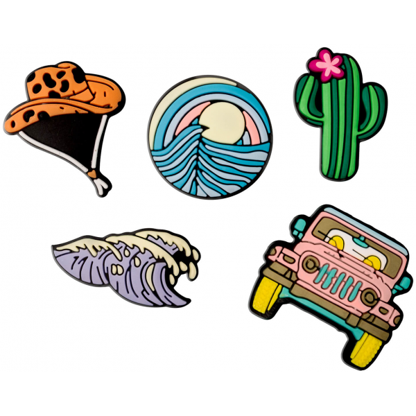 Sticker 3D OEM Summer pentru Husa Telefon / Tableta, Set 5 bucati, Multicolor