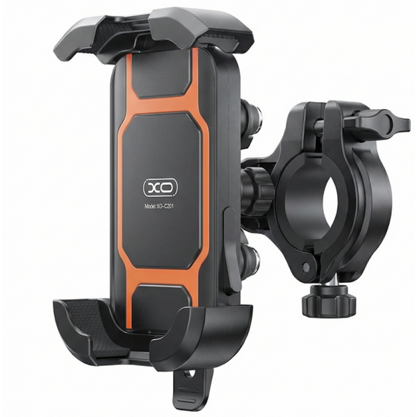 Suport Bicicleta Motocicleta XO Design C201, 4.5inch - 7inch, Negru Portocaliu