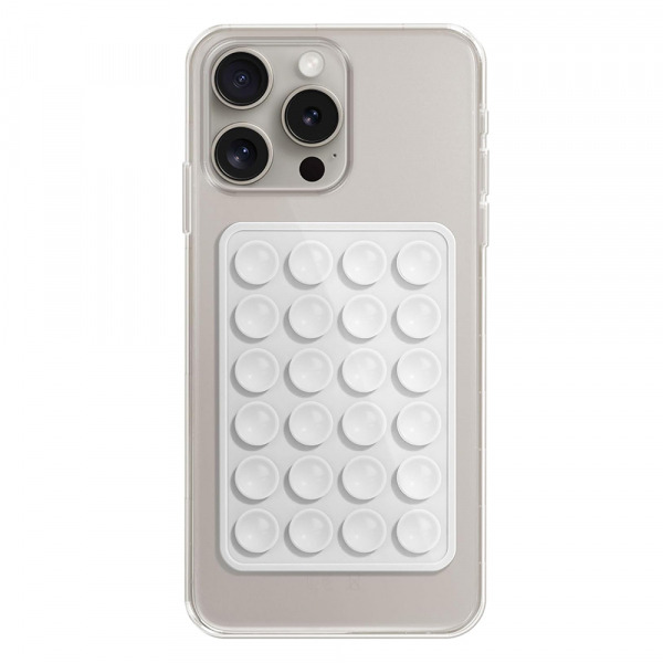 Suport cu Ventuze Techsuit SW-PAD, Alb