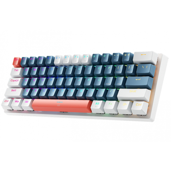Tastatura Gaming Wired USB Machenike K500-B61 Mechanical, RGB, Backlight Albastru, Albastra Alba